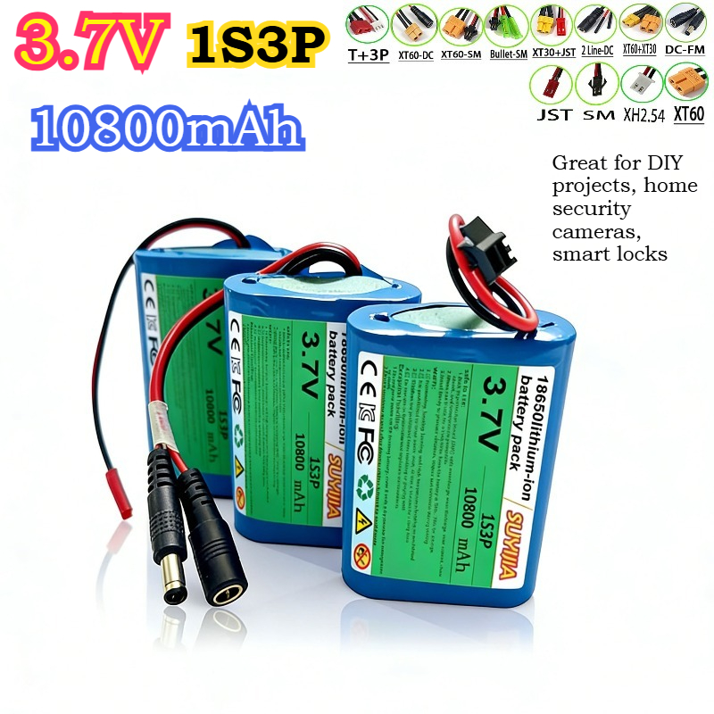 Home Security Project - Batterie lithium-ion rechargeable Li-ion 3.7V 10800mAh