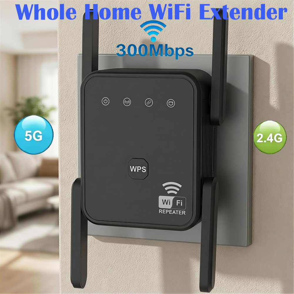 Home Security Services - Nouveau Répéteur WiFi 2026 300 Mbps