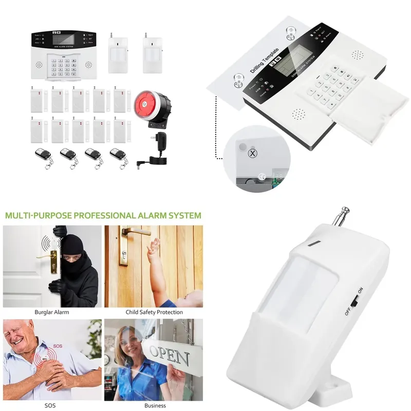 Home Security Alarm - Kit d'alarme anti-intrusion pour maison, numérotation