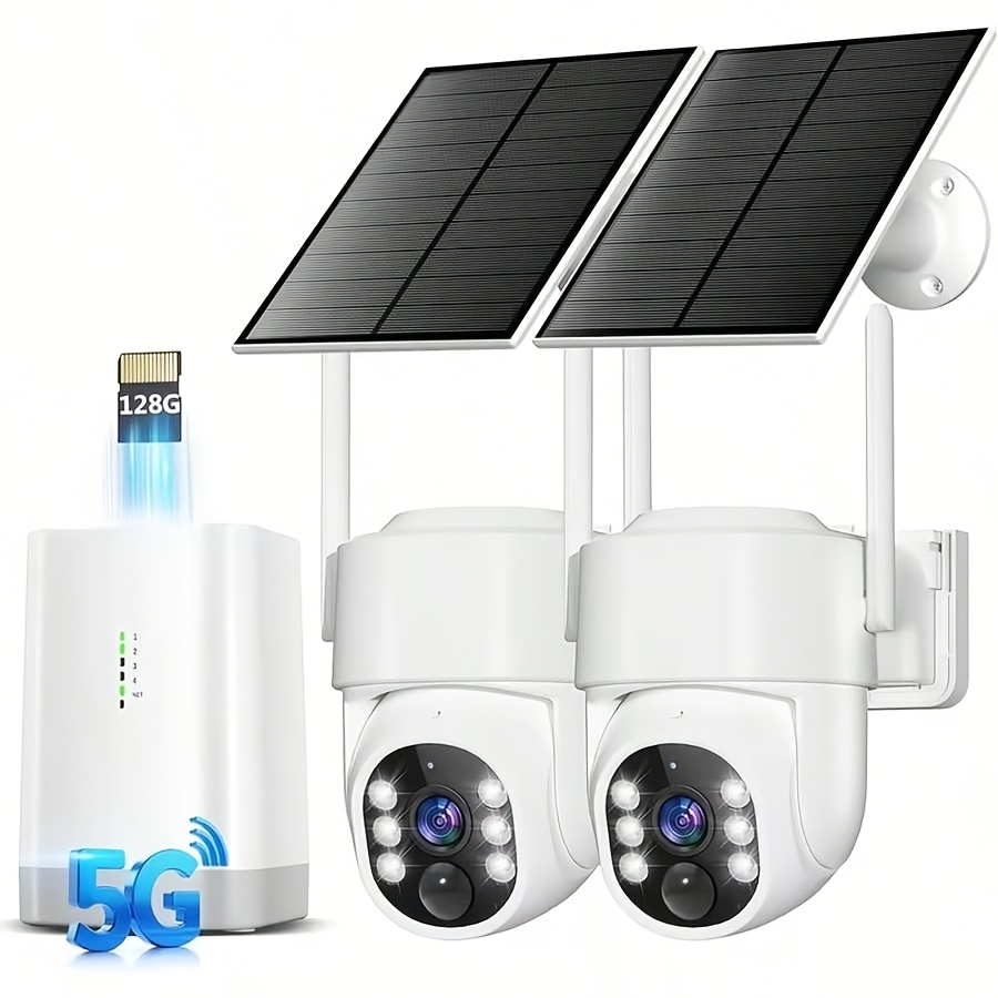 Home Security No Subscription - Caméras de sécurité sans fil 4MP