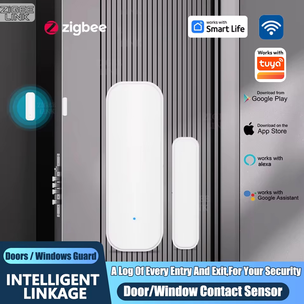 Home Security Gadgets - Capteur de porte/fenêtre ZigBee, détecteur d'alarme