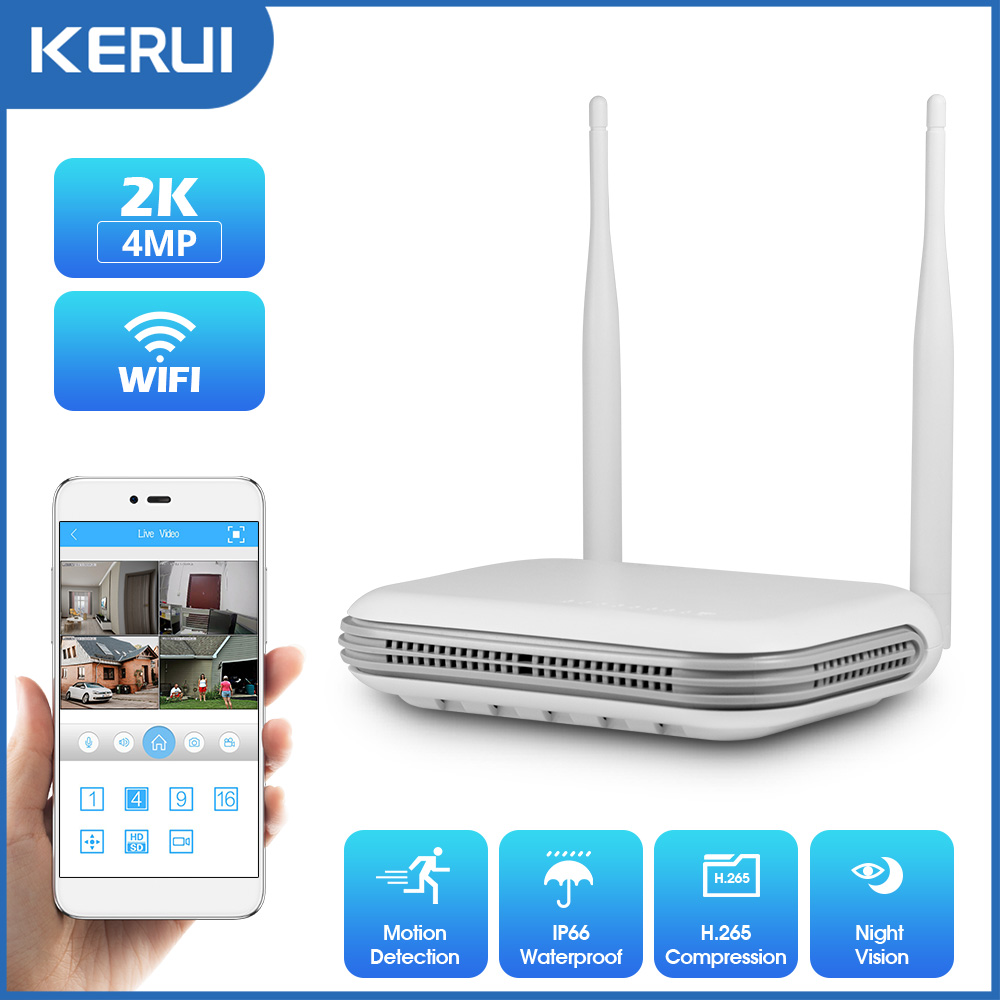 Home Security Monitor - KERbiom2 K-Caméra de surveillance extérieure IP