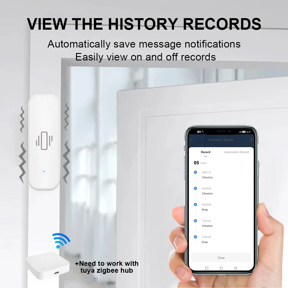 Capteur de vibrations intellig - Home Security Monitor avis et prix