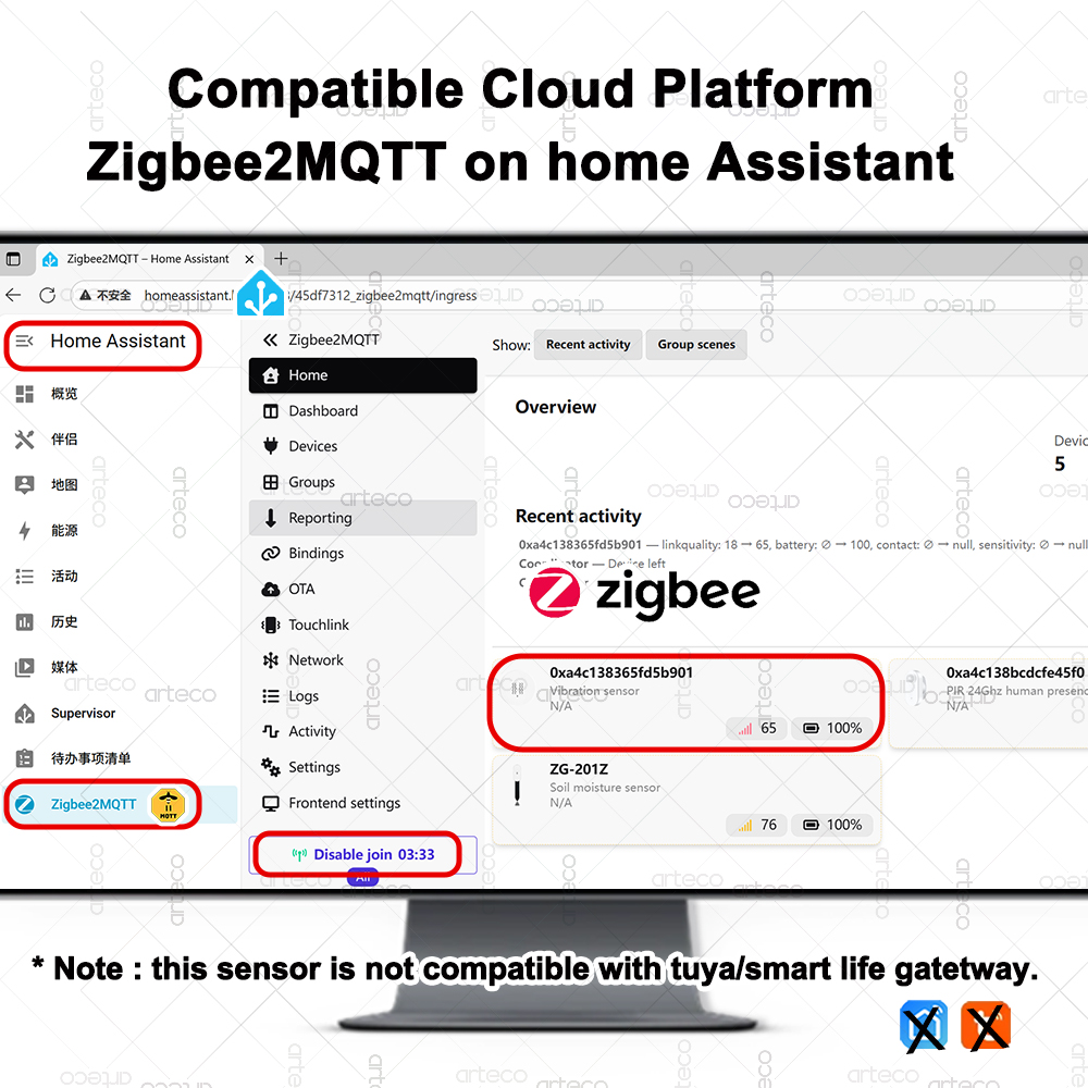 ZigBee capteur de vibrations i - Home Security Monitor avis et prix