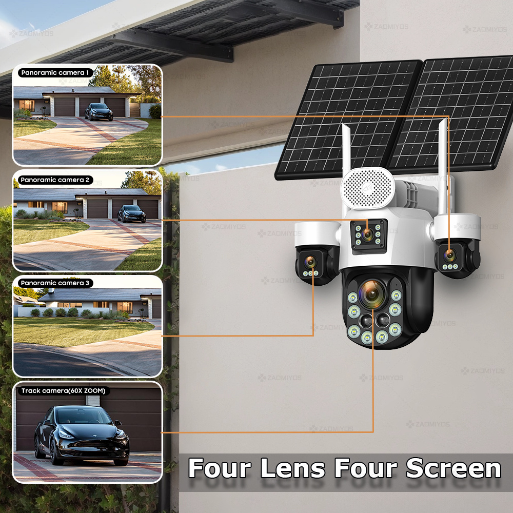 4 objectifs extérieurs 360° °  - Home Security Services avis et prix
