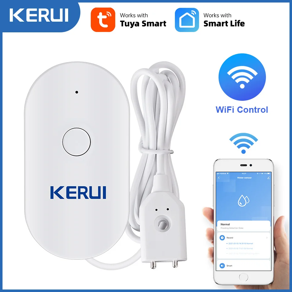 KERUI WiFi capteur d'eau maiso - Home Security Monitor avis et prix