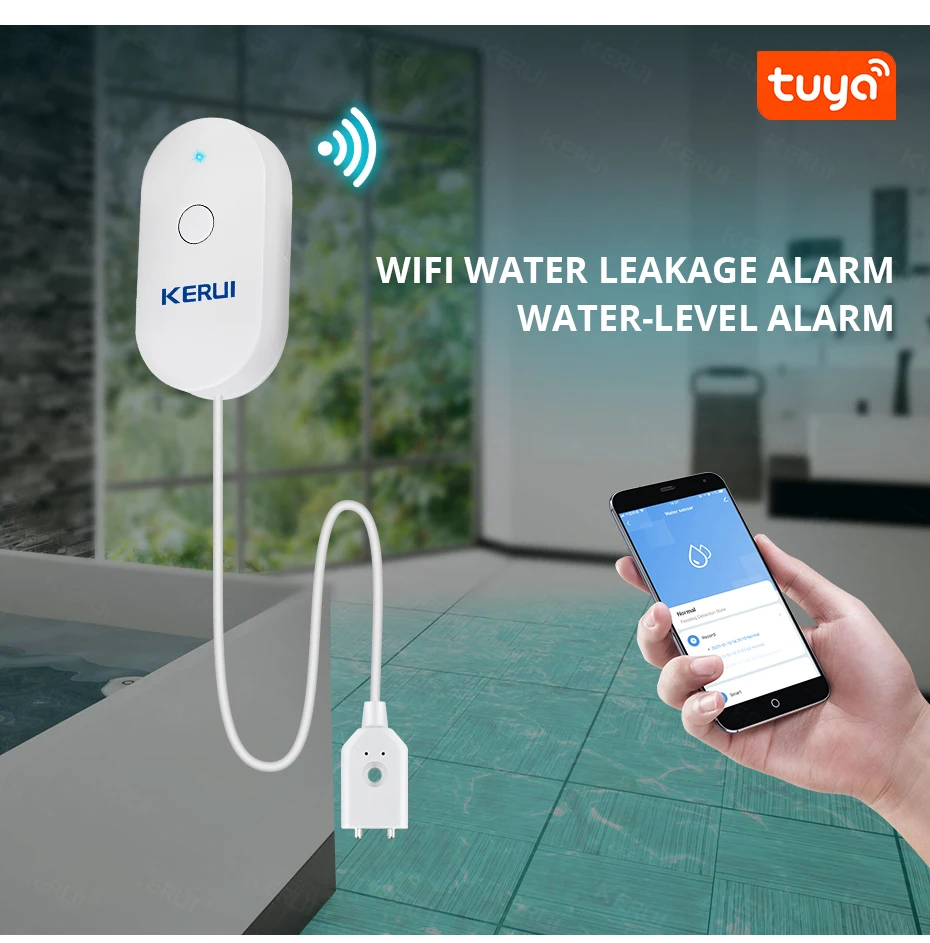 KERUI WiFi capteur d'eau maiso - Home Security Monitor avis et prix