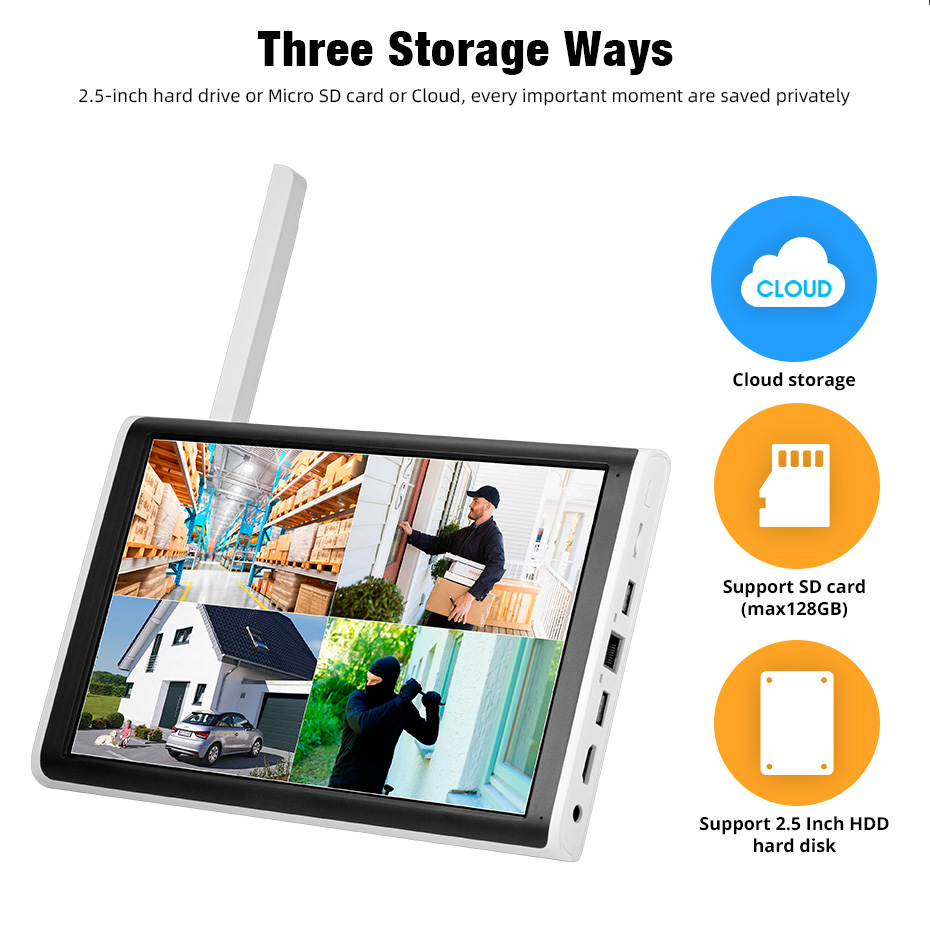 KERUI 2K 3K 4MP 8CH NVR WIFI O - Home Security Monitor avis et prix