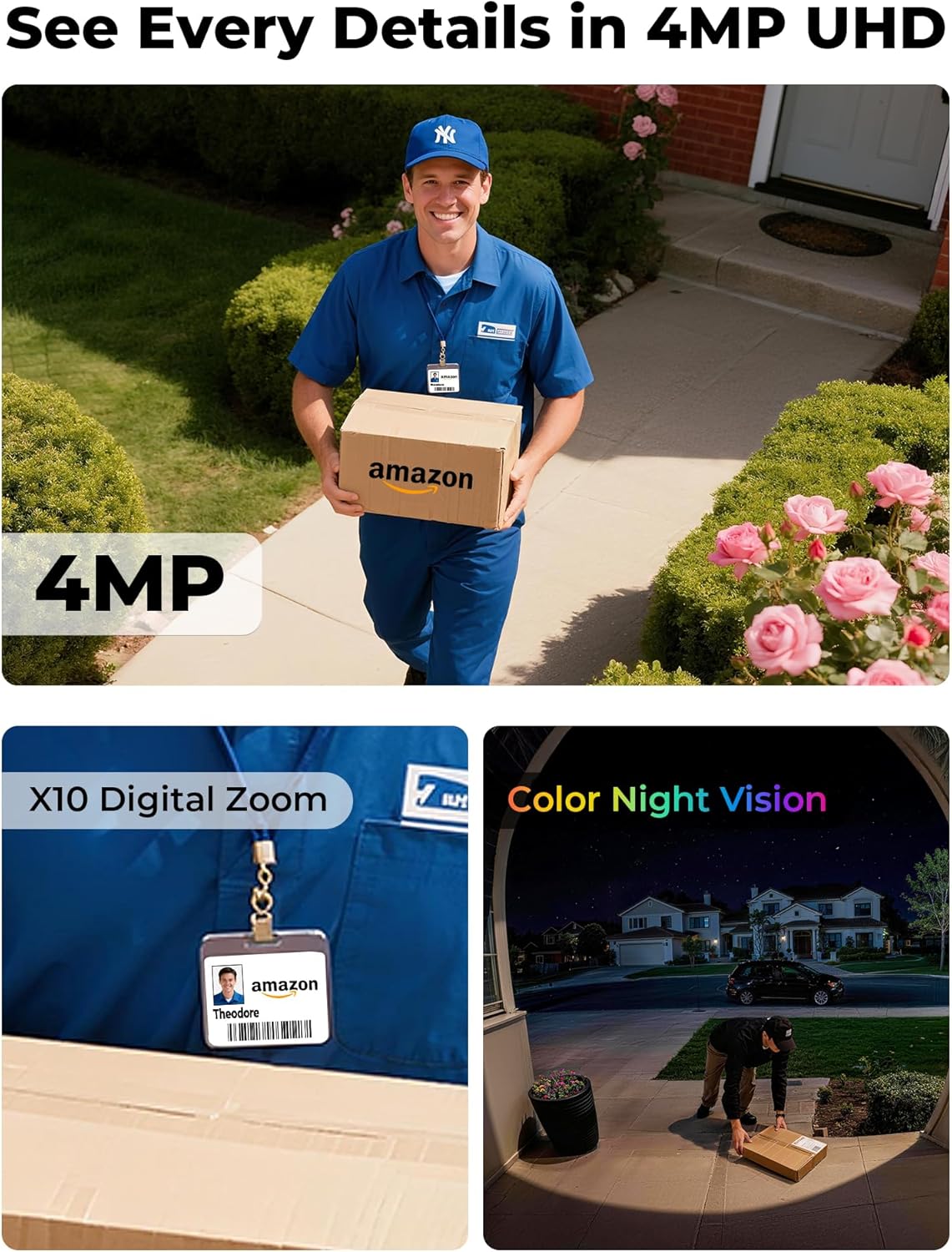 Caméras de sécurité extérieure - Home Security No Subscription avis et prix