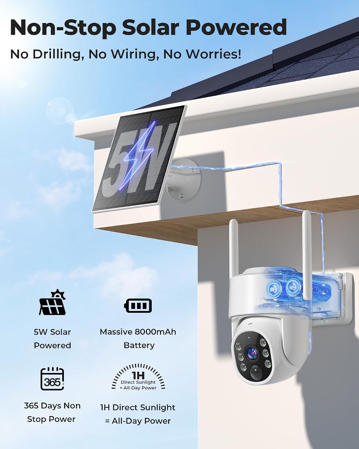 Caméras de sécurité extérieure - Home Security No Subscription avis et prix