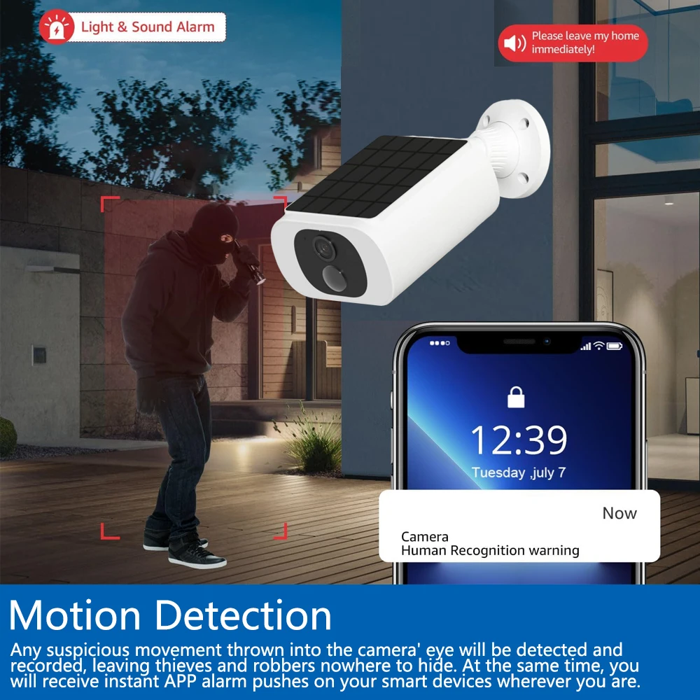 Caméra de sécurité solaire Tuy - Home Security Alarm avis et prix