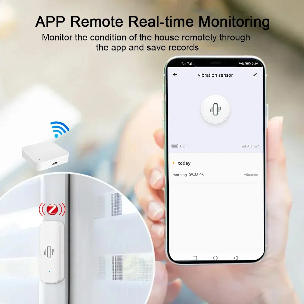 Capteur de vibration intellige - Home Security Alarm avis et prix